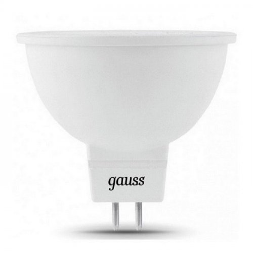 Лампа светодиодная (низковольтная) Gauss Elementary MR16 Софит GU5.3 12В 5Вт 530Лм 4100К 50х45мм картинка 